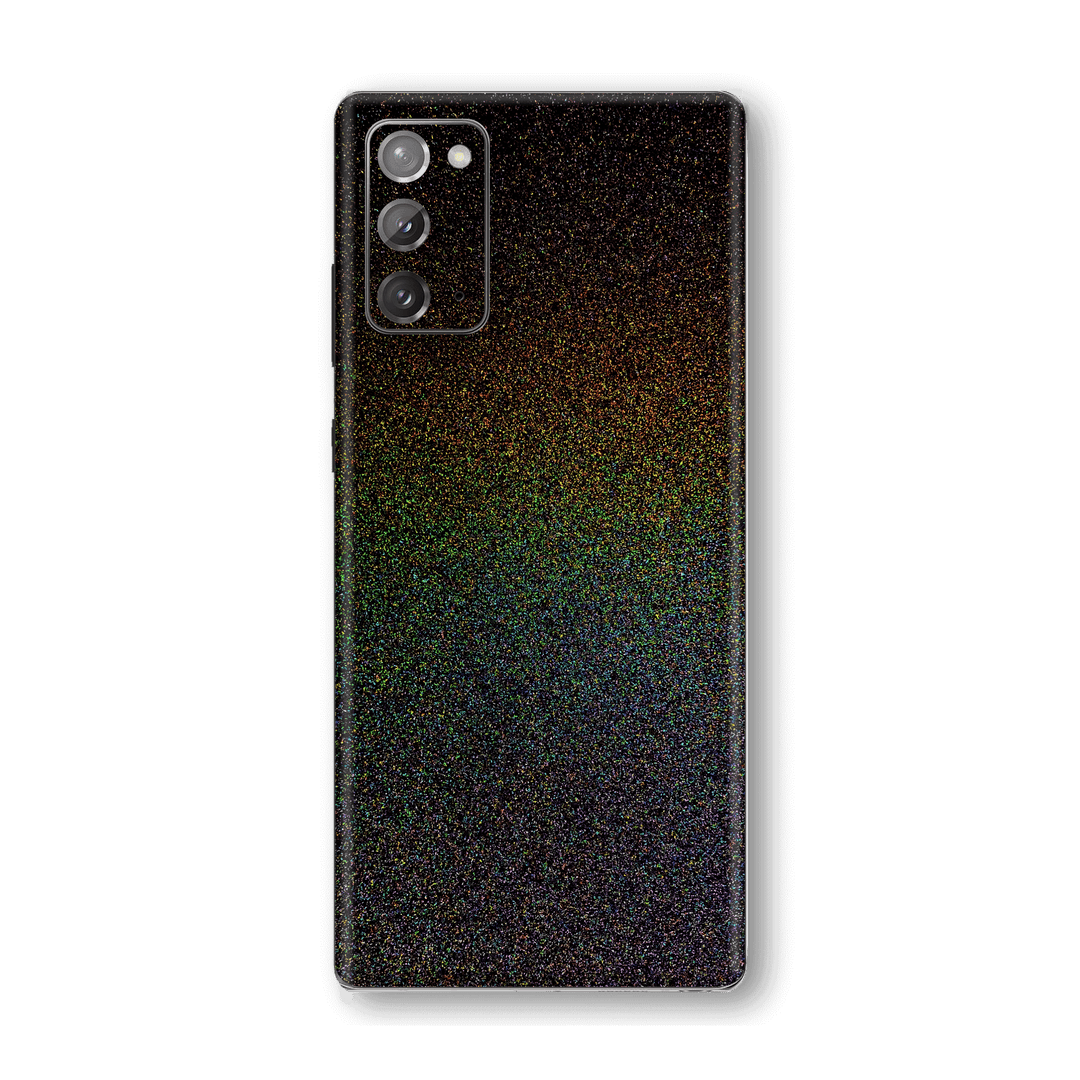 Samsung Galaxy NOTE 20 Glossy GALAXY Black Milky Way Rainbow Sparkling Metallic Skin Wrap Sticker Decal Cover Protector by EasySkinz