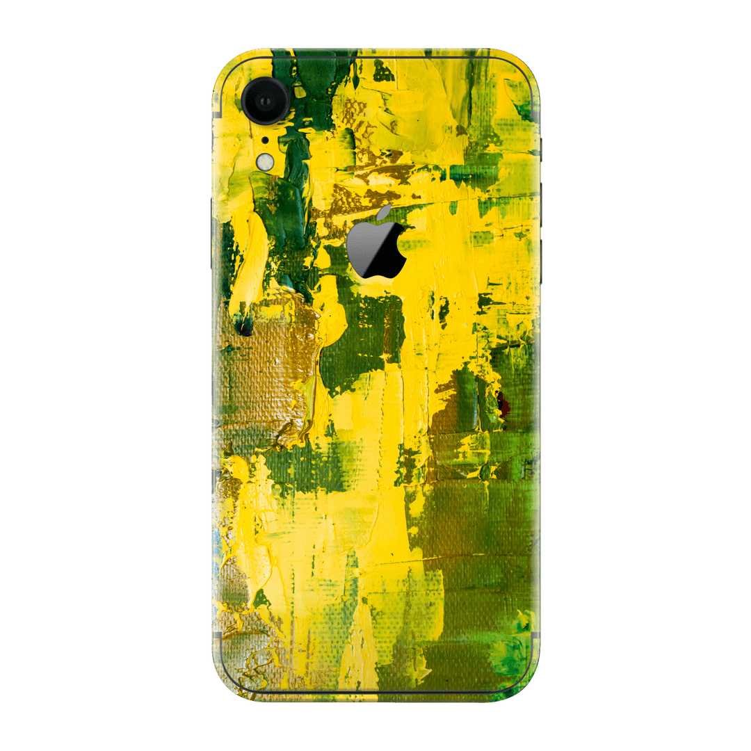 iPhone XR Print Printed Custom SIGNATURE Santa Barbara Landscape in Green and Yellow Skin Wrap Sticker Decal Cover Protector by EasySkinz | EasySkinz.com