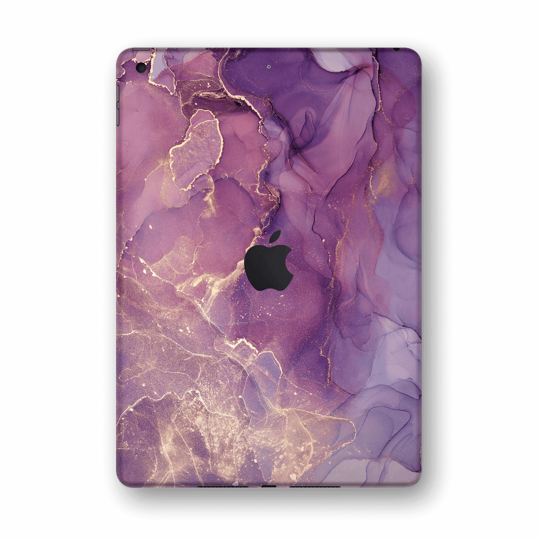 iPad 10.2" (8th Gen, 2020) SIGNATURE AGATE GEODE Purple-Gold Skin Wrap Sticker Decal Cover Protector by EasySkinz