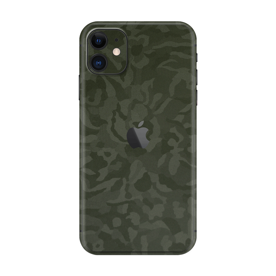 iPhone 11 Luxuria Green 3D Textured Camo Camouflage Skin Wrap Decal Protector | EasySkinz