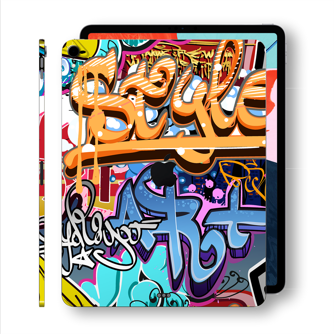 iPad PRO 12.9" inch 3rd Generation 2018 Signature Graffiti Printed Skin Wrap Decal Protector | EasySkinz
