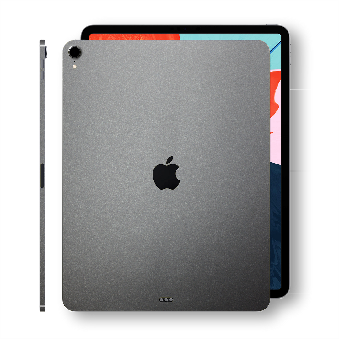 iPad PRO 12.9 inch 3rd Generation 2018 Matt Matte SPACE GREY Skin Wrap Sticker Decal Cover Protector by EasySkinz